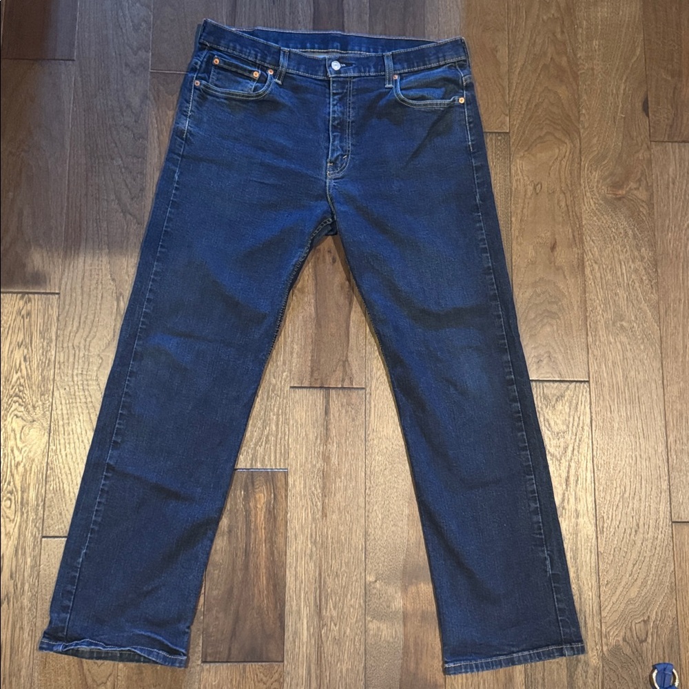 Levi's Dark Blue Straight Jeans for Men